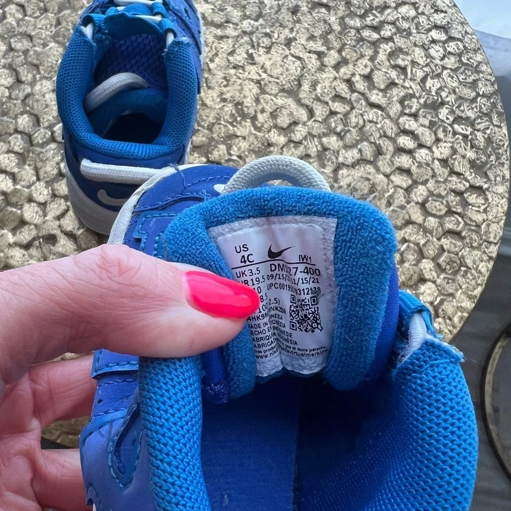 Nike Toddler Air More Uptempo Kids Royal Blue AIR Sneakers